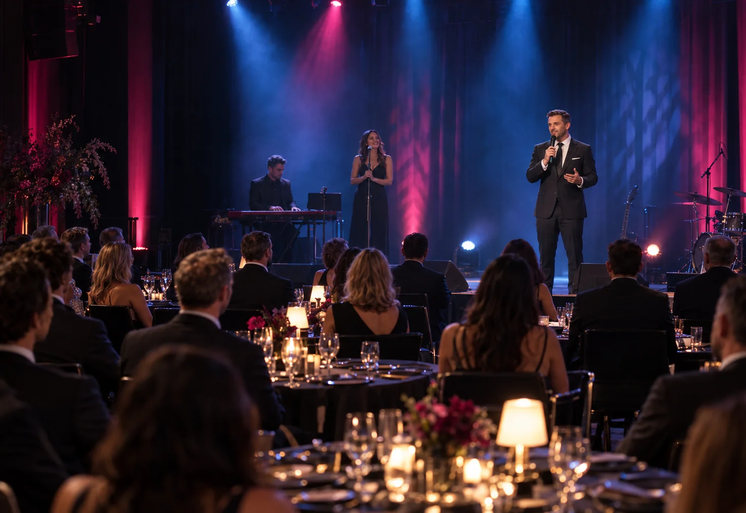 Visual direction for a branded presentation and corporate gathering